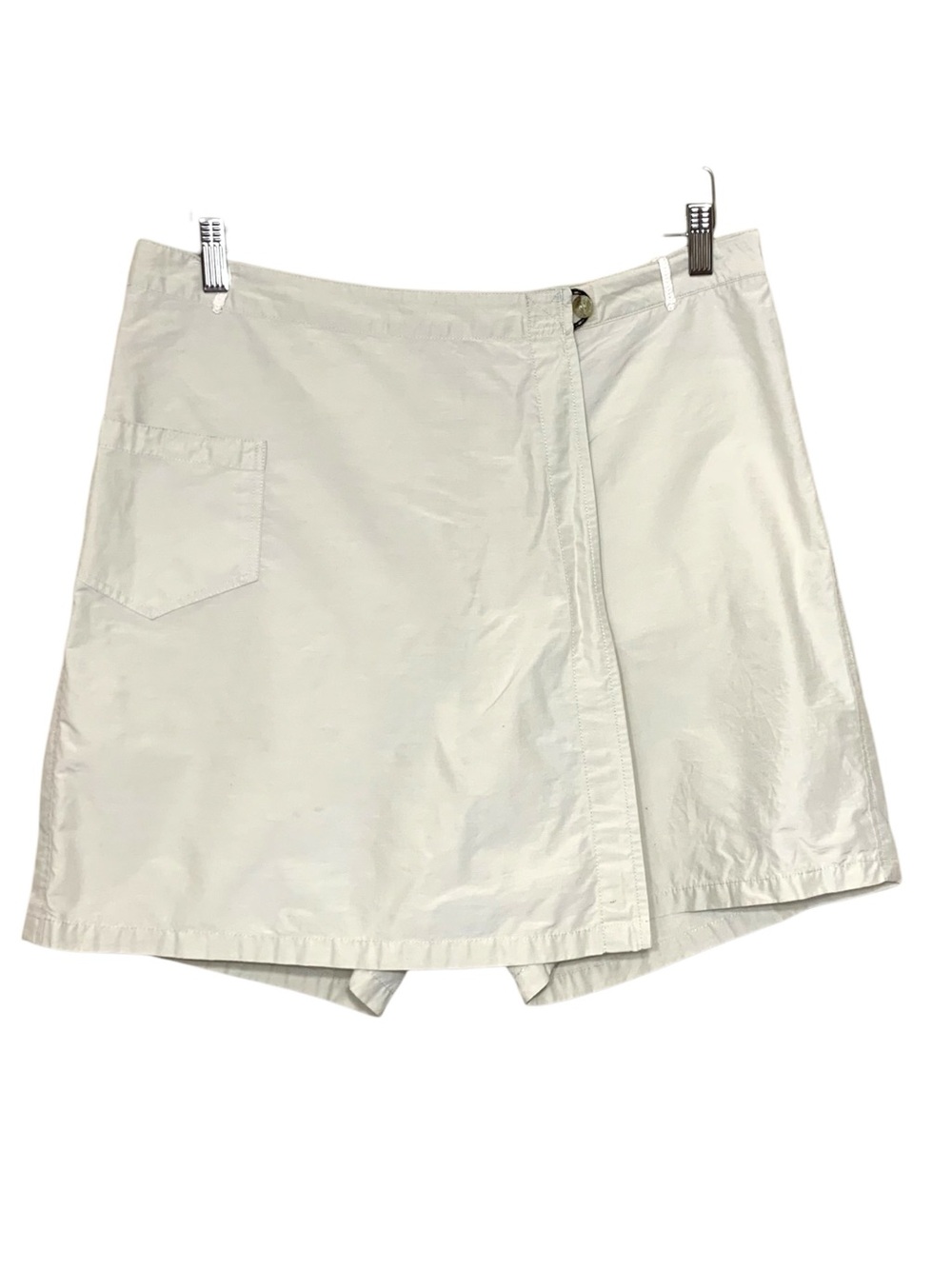 Columbia Light Tan Hi Rise Wrap Skort Hiking Skirt Shorts Sz 14 Breathable